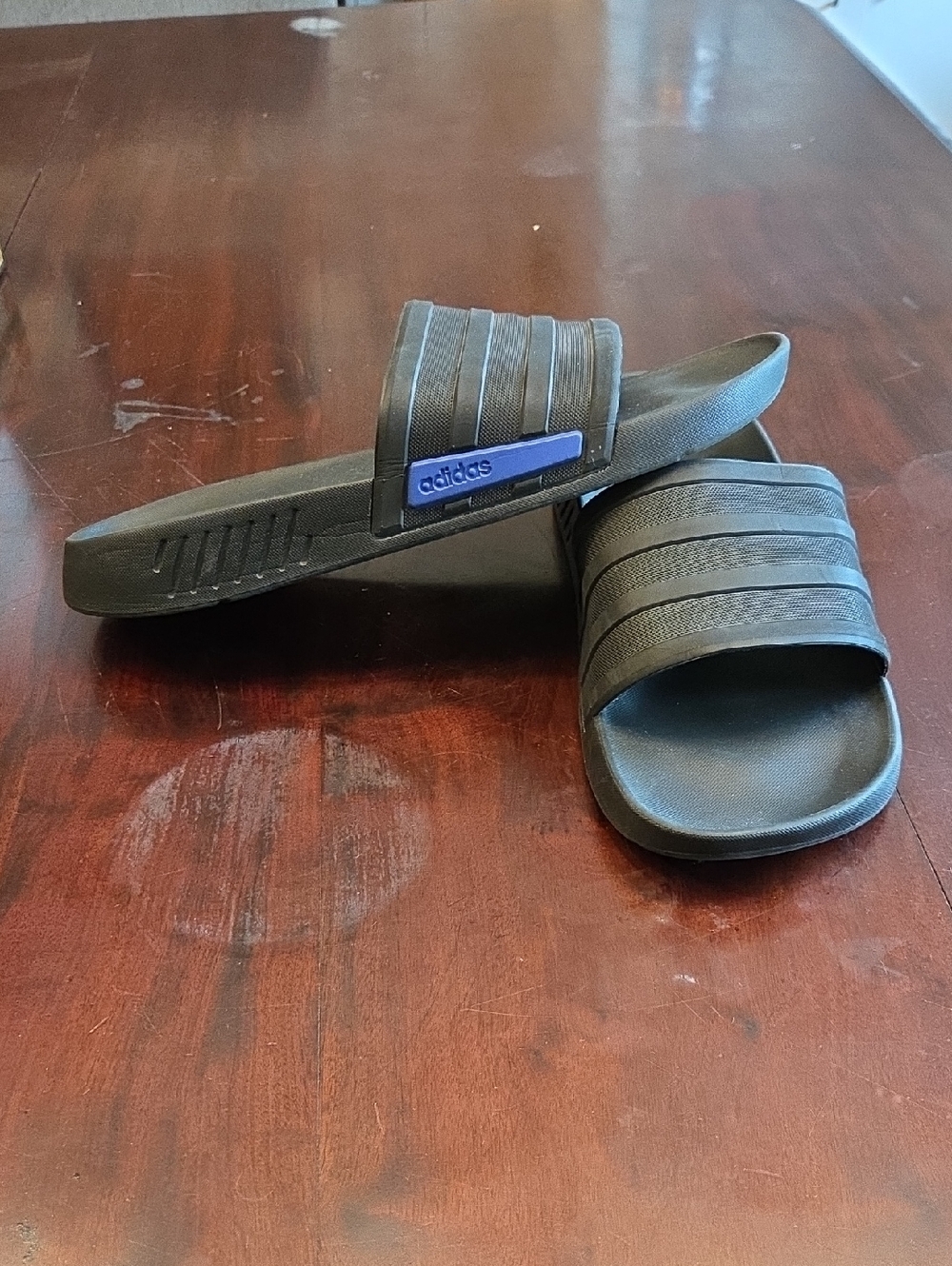 adidas TR Racer Black Slide Sandals Size 11 Men.